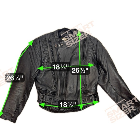 Vintage Leather Protech Apparel Motorcycle Jacket Sz 44 - Picture 13 of 13
